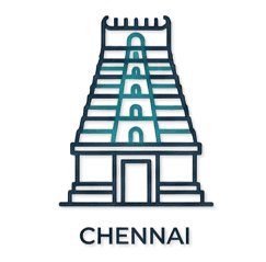 Chennai landmark illustration