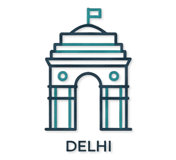 Delhi landmark illustration