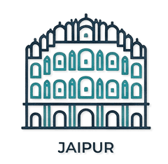 Jaipur landmark illustration