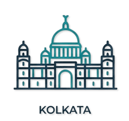 Kolkata landmark illustration